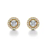 Kolczyki z diamentami sztyft